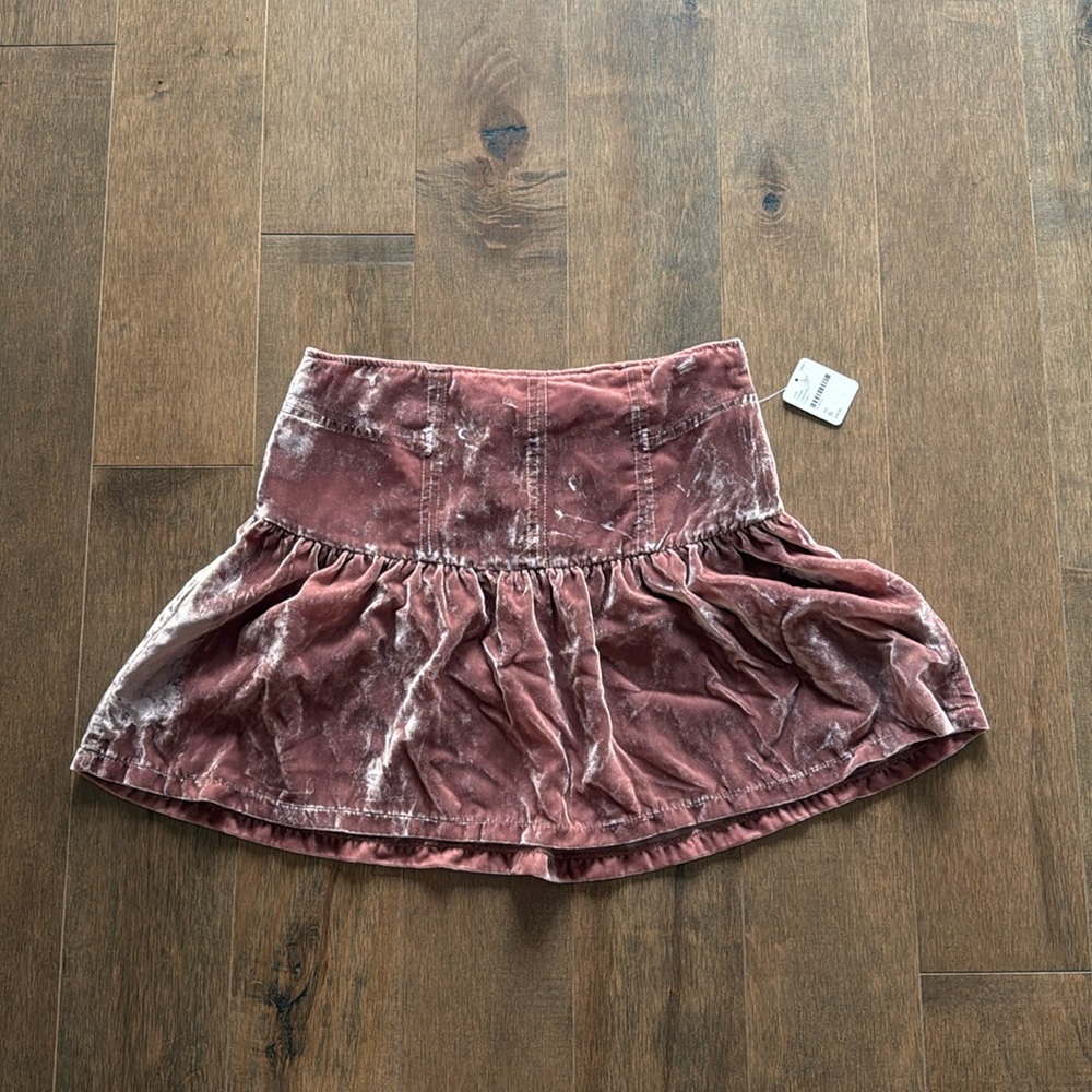 Free people crushed velvet skirt